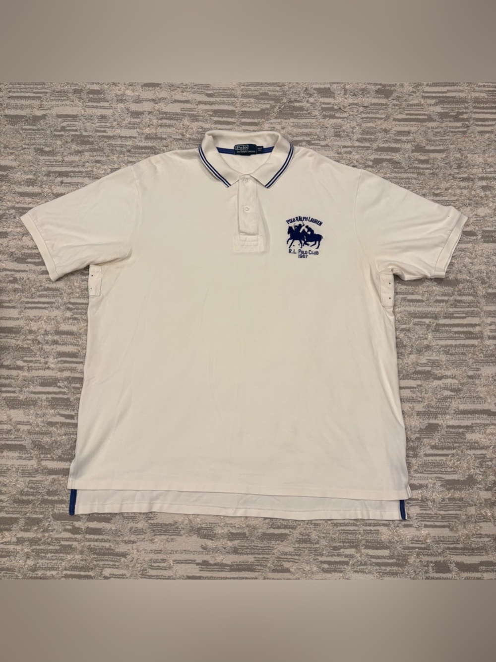 Polo Ralph Lauren Big Pony Logo Team Club Polo Shirt Men 3XLT Embroidered Rare